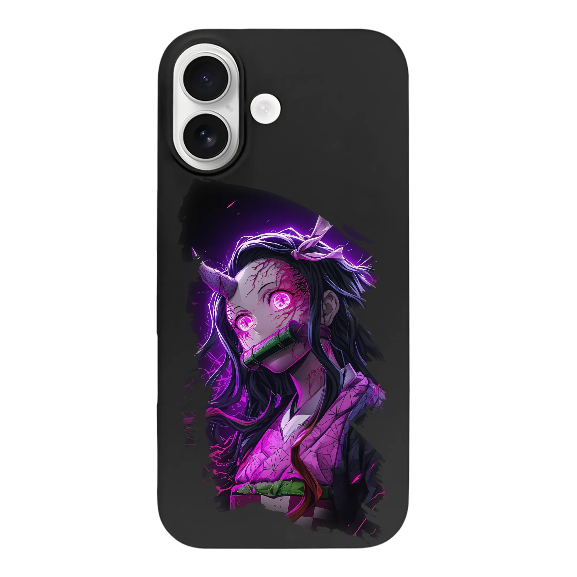 鬼滅の刃 グッズ,竈門 禰豆子 - iPhone 17 シリーズ シリコンケース 薄型 耐衝撃 指紋防止 ソフトタッチカバー 精密フィット 傷防止 保護ケース iPhone 17/17 Air/17 Pro/17 Pro Max 対応